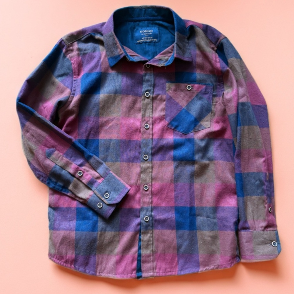 Nomad Boys Plaid Shirt Multicolor